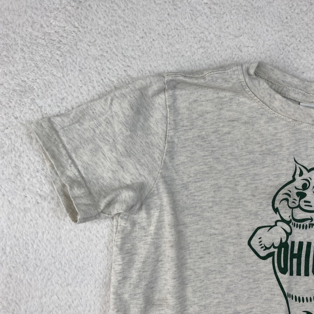 OHIO UNIVERSITY Youth Childrens T-Shirt Size 5/6 Rufus Bobcats Short Sleeve Tee - Picture 10 of 11
